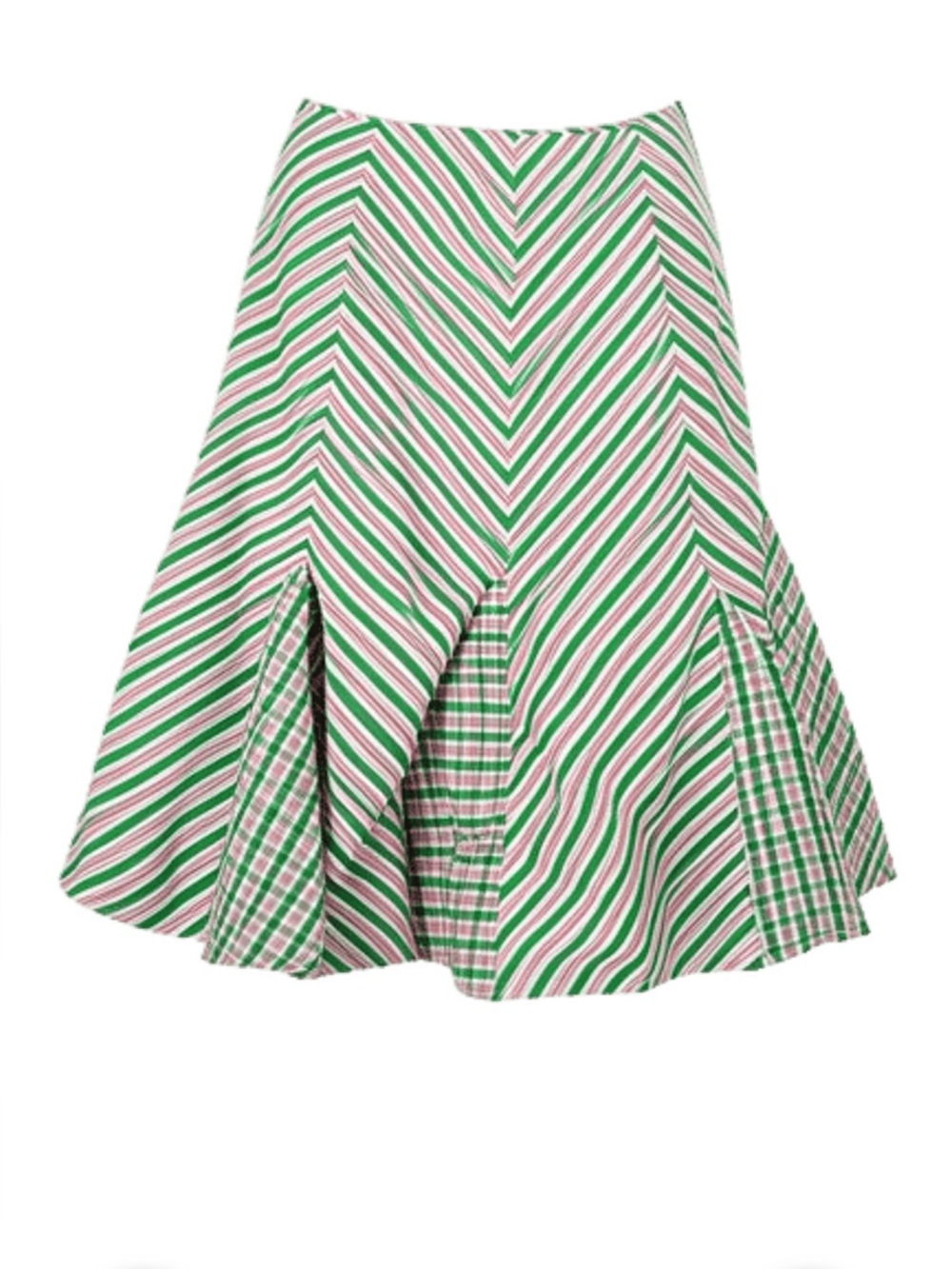 Vintage RALPH LAUREN y2k Gingham Stripe Tenniscore Skirt 6